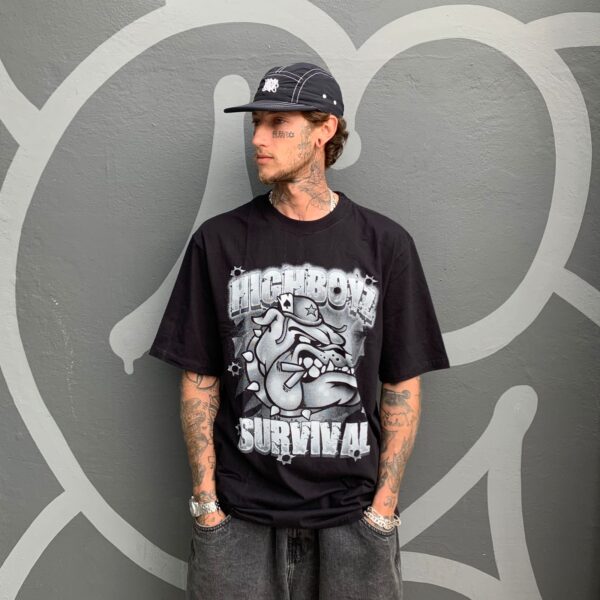Camiseta High Tee Dog X Survival Black