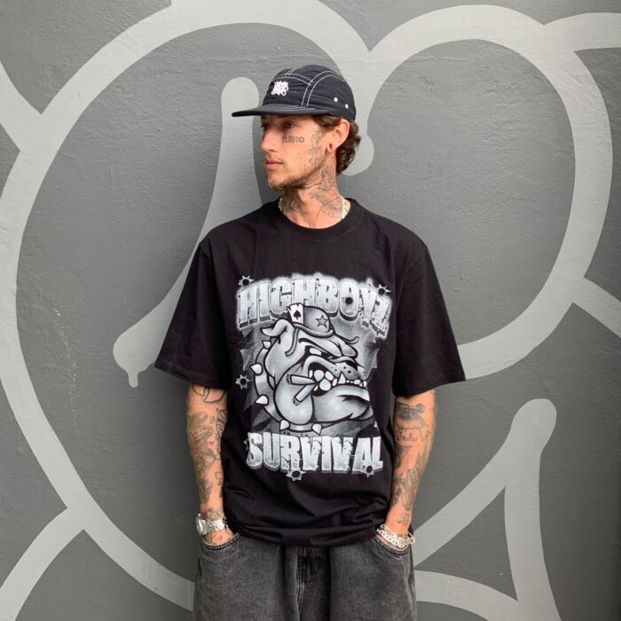 Camiseta High Tee Dog X Survival Black