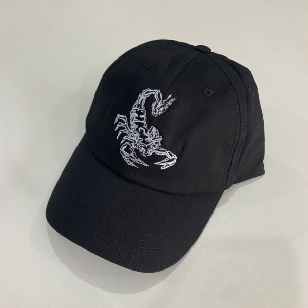 Boné Dad Hat 6 Panel Scorpion Black