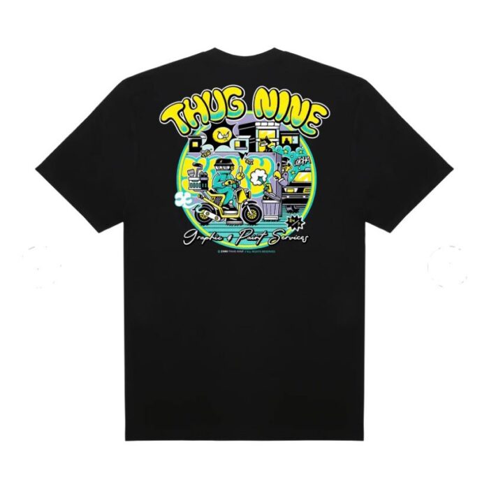 Camiseta Thug Nine Paint Services